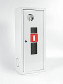Шкаф для огнетушителя ШПО-103НОБ навесной открытый белый