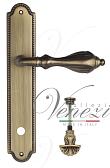Дверная ручка Venezia на планке PL98 мод. Anafesto (мат. бронза) сантехническая, повор