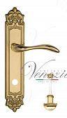 Дверная ручка Venezia на планке PL96 мод. Alessandra (полир. латунь) сантехническая