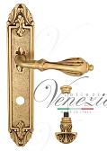 Дверная ручка Venezia на планке PL90 мод. Anafesto (франц. золото) сантехническая, пов